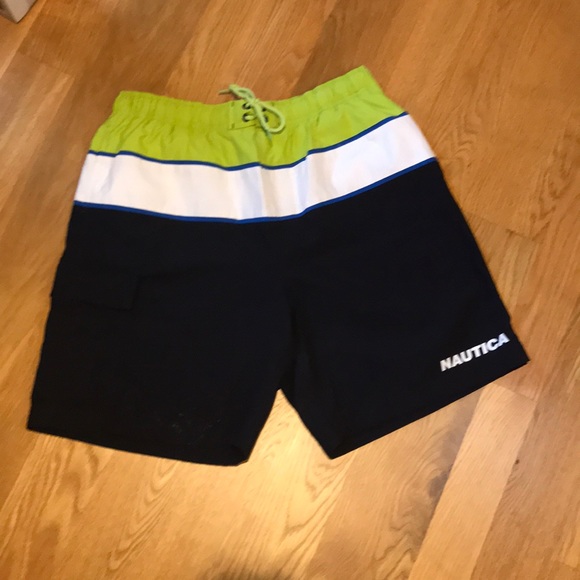 Nautica Swim Trunks Large Blue Lomé - Picture 1 of 7